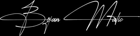 Bojan Matić signature